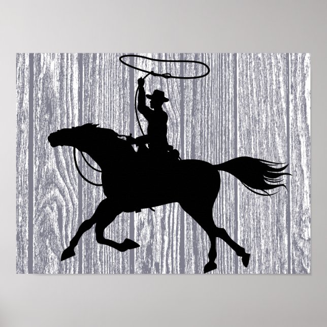 Roping Cowboy Poster (Framsidan)