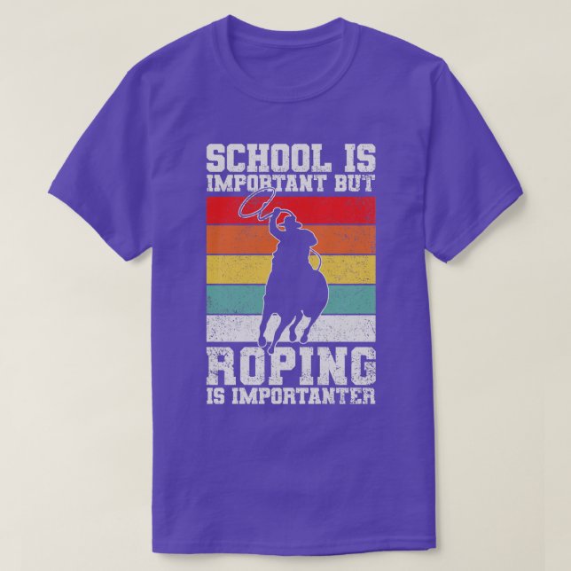 Roping Cowboy Rodeo T Shirt (Design framsida)