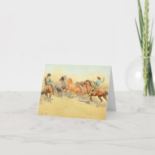 Roping Horses av Maynard Dixon Tack Kort