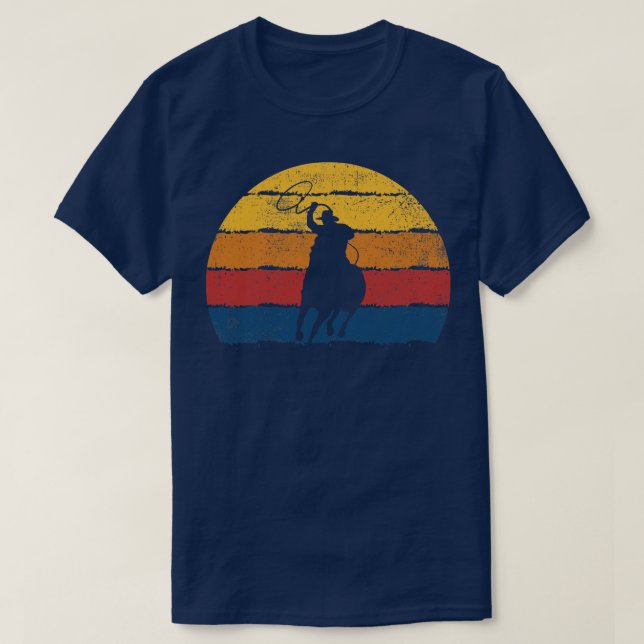 Roping Roper Rodeo T Shirt (Design framsida)