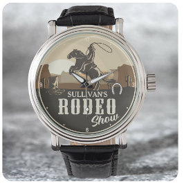 Roping Roundup Cowboy Rodeo Show Personlig Armbandsur