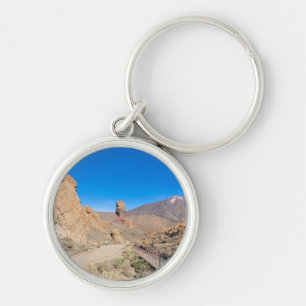 Roques de Garcia Rund Silverfärgad Nyckelring