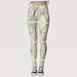 rör av geometrisk optisk illusion leggings
