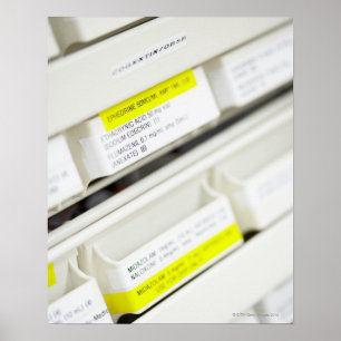 Ror av märkta medicinenheter poster