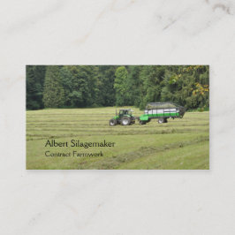 Ror av silage som samlas visitkort