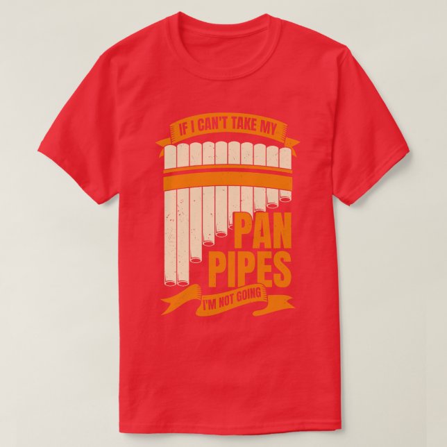 Rör Flute Player Gift på det finstilta Pane T Shirt (Design framsida)
