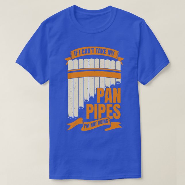 Rör Flute Player Gift på det finstilta Pane T Shirt (Design framsida)