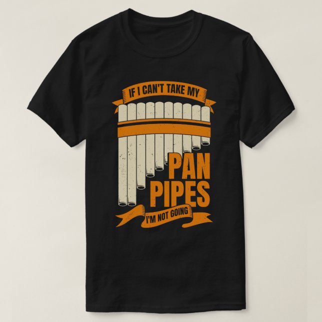 Rör Flute Player Gift på det finstilta Pane T Shirt (Design framsida)