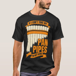 Rör Flute Player Gift på det finstilta Pane T Shirt