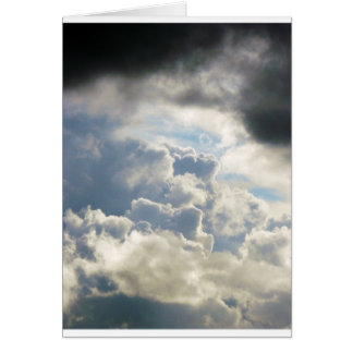 Rör himlar hälsningskort