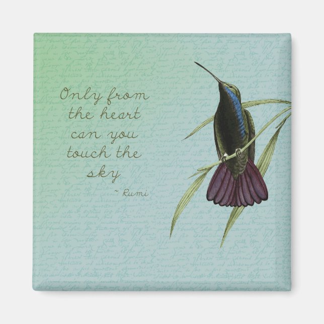 Rör Himlar Hummingbird Magnet (Framsidan)