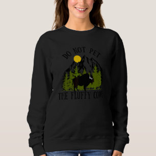 Rör Inte De Fluffiga Korna Rolig Bison Buffel T Shirt