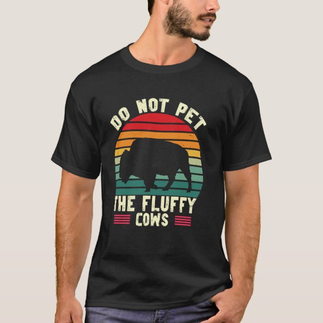 Rör Inte De Fluffiga Korna T Shirt (Framsida)