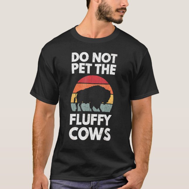 Rör Inte De Fluffiga Korna T Shirt (Framsida)