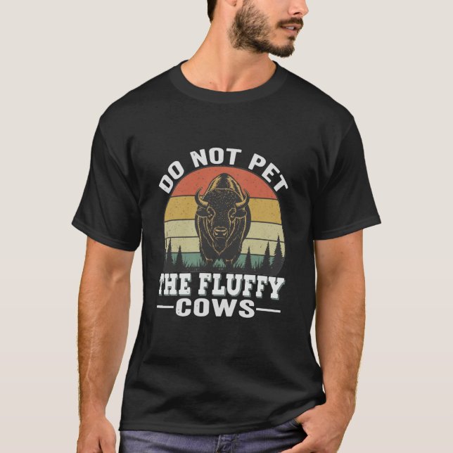 Rör Inte De Fluffiga Korna T Shirt (Framsida)