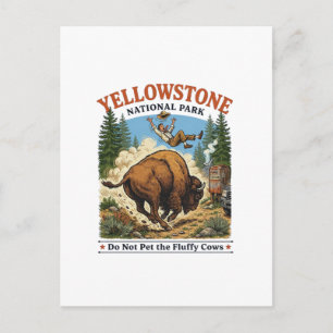 Rör Inte De Fluffiga Korna , Yellowstone National Vykort