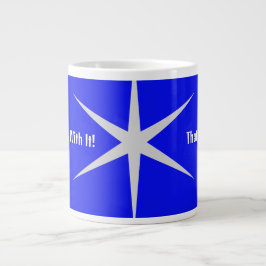 Rör inte den delen, den svarta/vita samlingen jumbo mugg