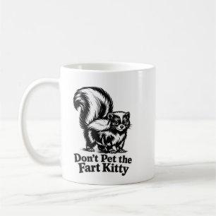 Rör inte den fjärtande katten-muggen kaffemugg