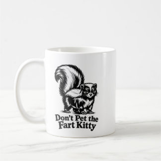 Rör inte den fjärtande katten-muggen kaffemugg
