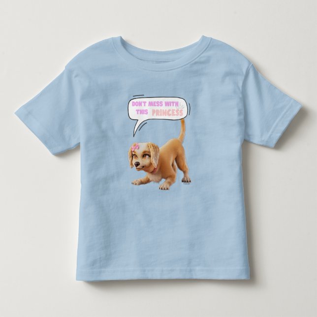 Rör inte denna prinsessa t shirt (Framsida)