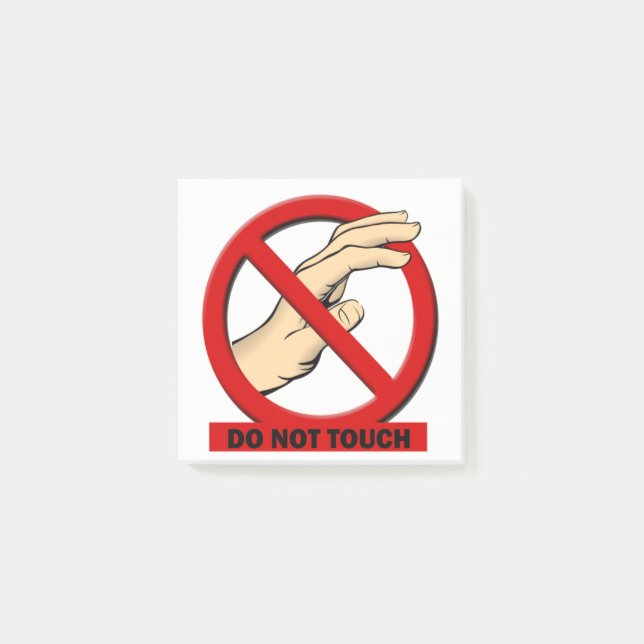 Rör inte efter den 3x3 post-it block (Framsida)