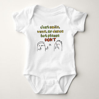 Rör inte eller kissar nyfödda Baby-kostymer T Shirt
