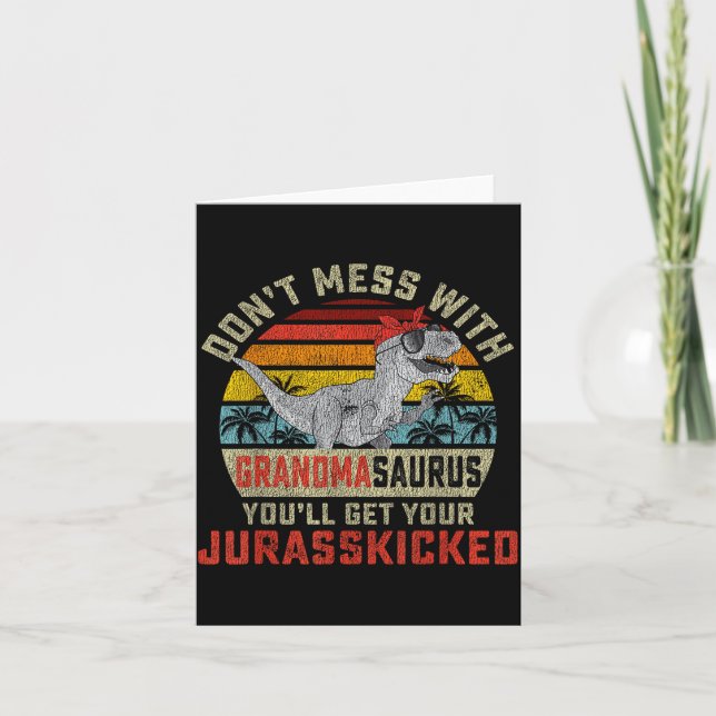 Rör Inte Farmorsdinosaurien Du Kommer Att Få Jurki Kort (Framsida)