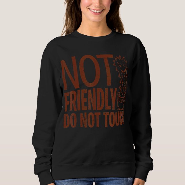 Rör inte fritt den Sarkastiska kaktusen 5 T Shirt (Framsida)