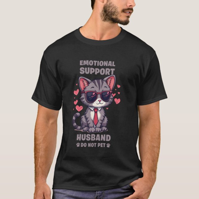 Rör Inte Känslomässig Stödmake Roligt T Shirt (Framsida)
