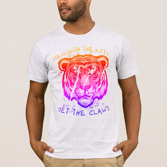 Rör inte katten t shirt (Framsida)