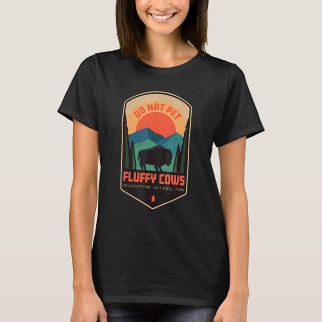 Rör inte luddiga kor t shirt (Framsida)