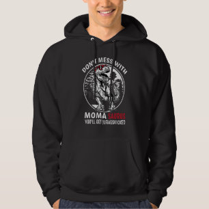 Rör Inte Mamma Saurus Jurasskicked Mormor Hoodie