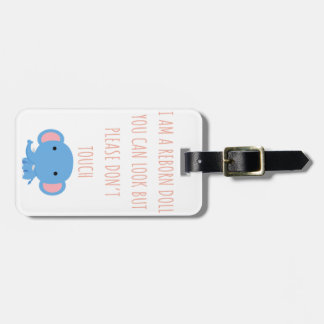 Rör inte Märkrn för återfödda parkeringssäten Bagagebricka