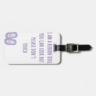 Rör inte Märkrn för återfödda parkeringssäten Bagagebricka