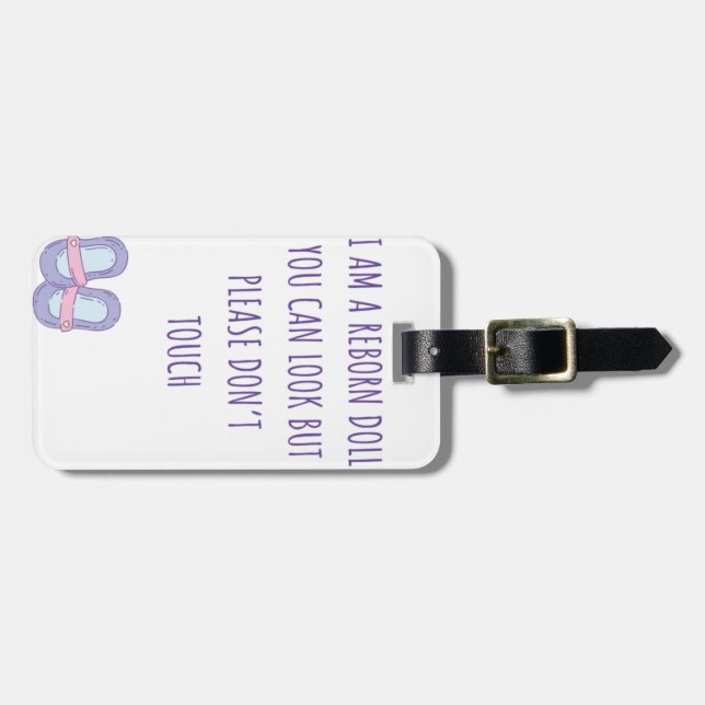 Rör inte Märkrn för återfödda parkeringssäten Bagagebricka (Horisontell Framsida)