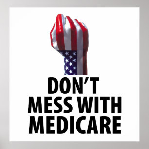 Rör inte Medicare Poster