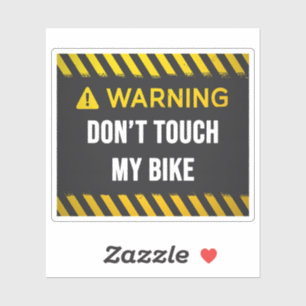 Rör inte min bike klistermärken