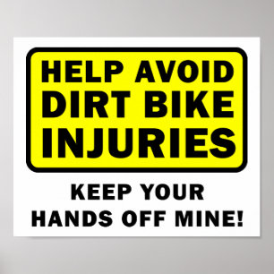 Rör Inte Min Dirtbike Rolig Poster