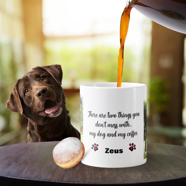 Rör Inte Min Hund Och Kaffe Personlig Husdjur Jumbo Mugg (Skapare uppladdad)