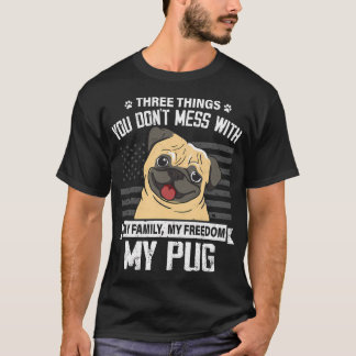Rör Inte Min Mops Hund Älskande Mamma Pappa Söt Ro T Shirt