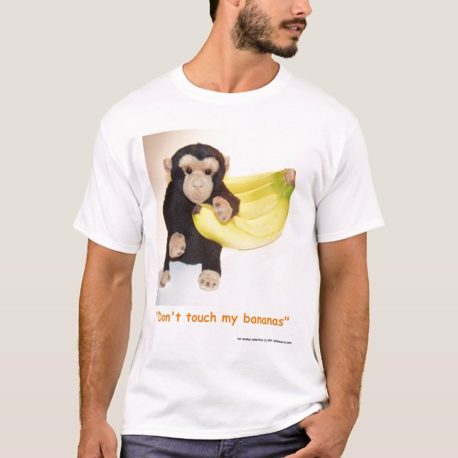 Rör inte mina bananer t shirt (Framsida)