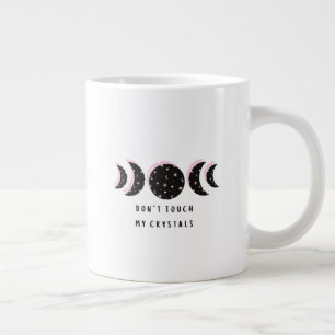 Rör inte mina kristaller Large Mugg Jumbo Mugg