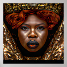 Rör inte mitt hair Black Melanin Afro Queen Krona