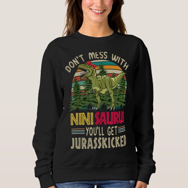 Rör inte Ninisaurus, du kommer att Jurasskickas T Shirt (Framsida)