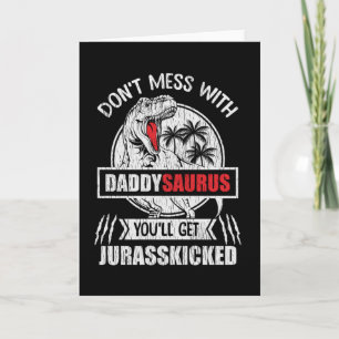 Rör Inte Pappa Saurus Dinosauriefamilj Pappa Kort