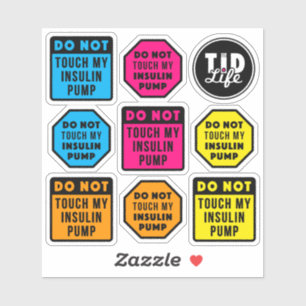 Rör inte Podens fästdon [vit vinyl] Klistermärken