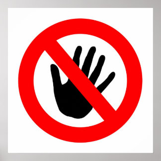 Rör inte poster