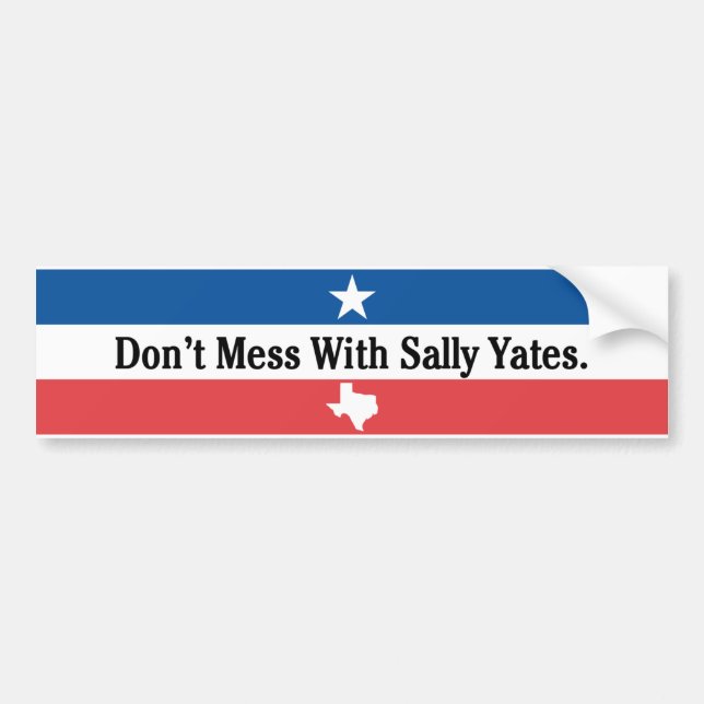 Rör inte Sally Yates Bildekal (Framsidan)