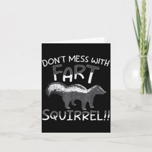 Rör Inte Skogsdjuret Fart Ekorre Sk Kort