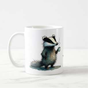 Rör. Inte. Tokig Grävling Kaffemugg